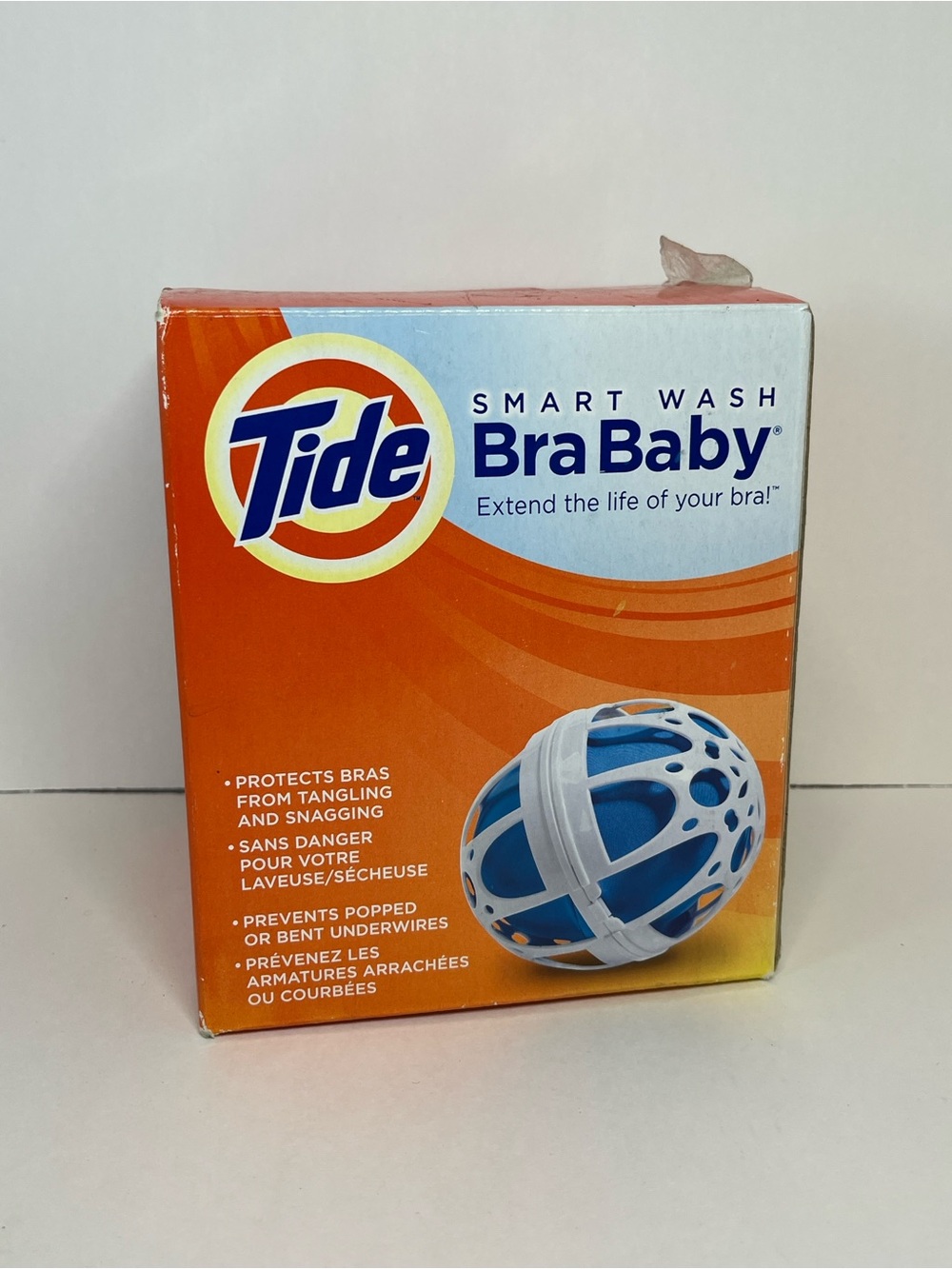 2008 Tide Smart Wash BraBaby Bra Protector Delicate Care Washer Dryer Ball Box